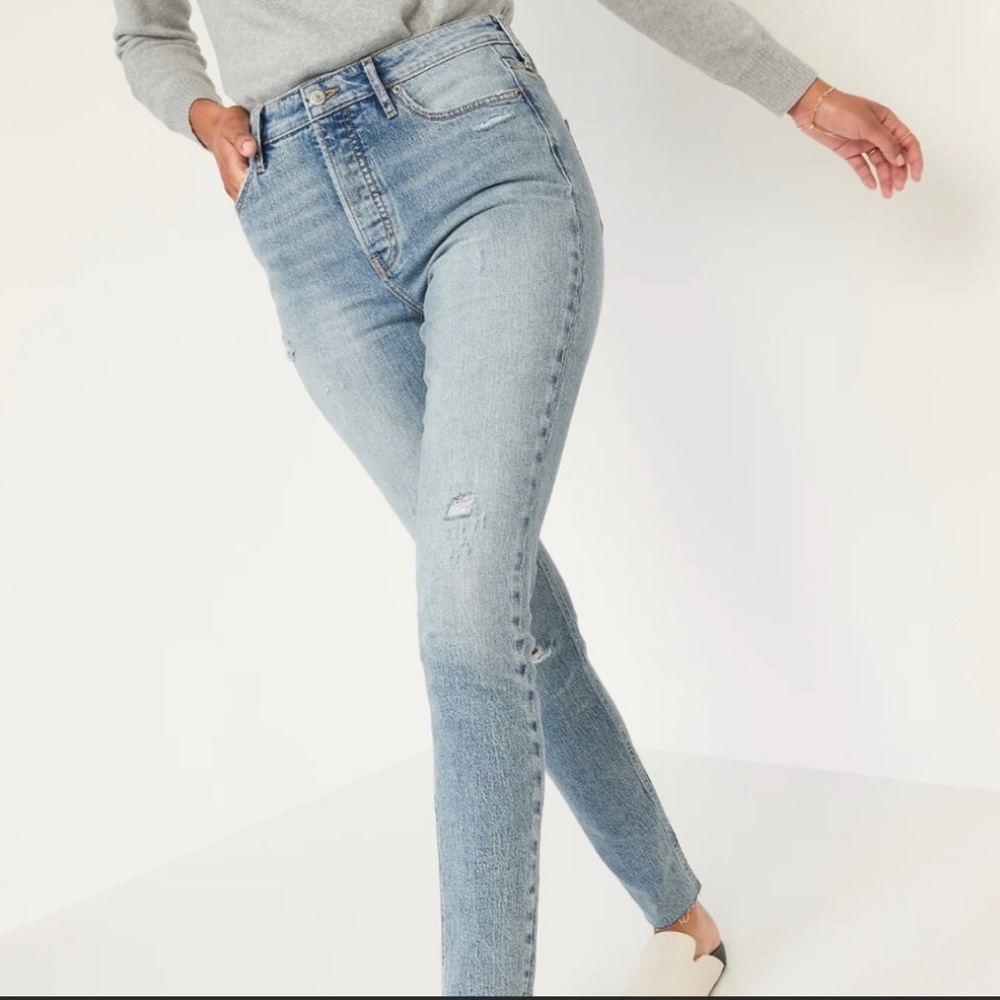 OLD NAVY Pop Icon Extra High Rise Jean Size 4